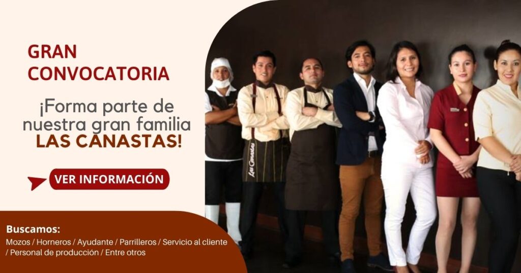 Pollería “LAS CANASTAS” requiere de nuevos colaboradores