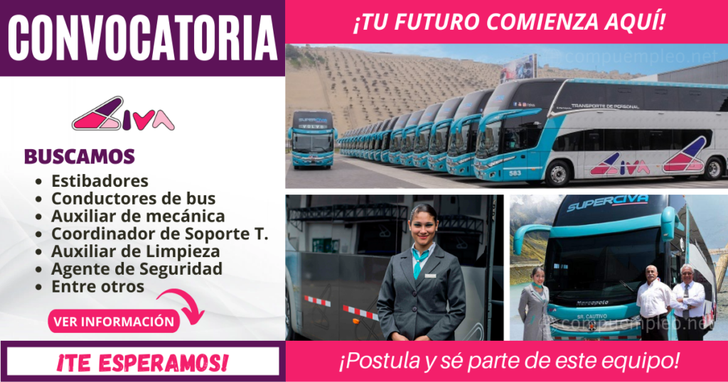 Empresa Transportes CIVA cuenta con nuevas plazas Empresa Transportes CIVA cuenta con nuevas plazas